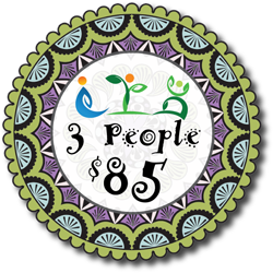 Three people price - $85
